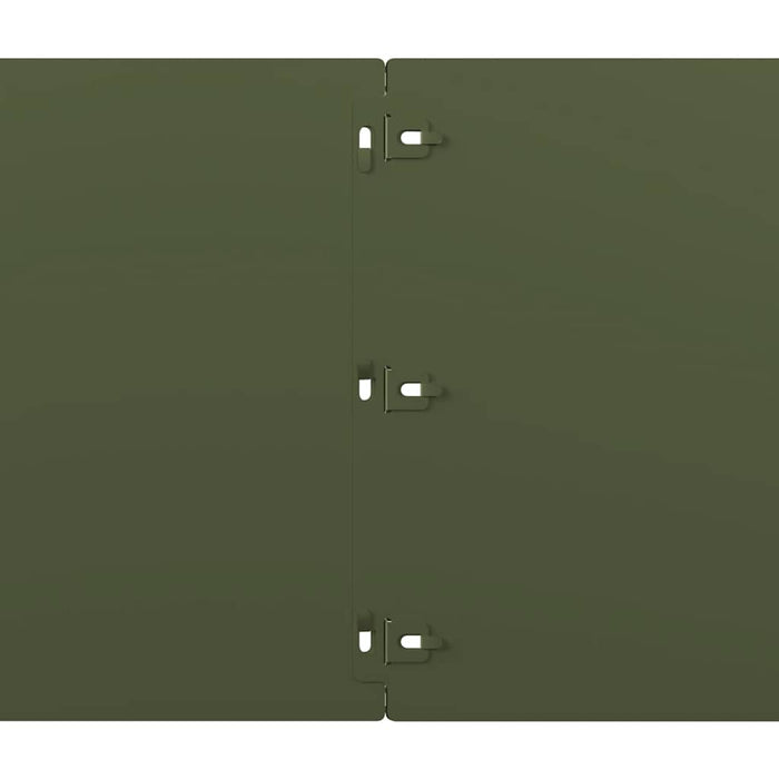 Bordure per Prato 10 pz Verde Oliva Acciaio Laminato a Freddo 860169