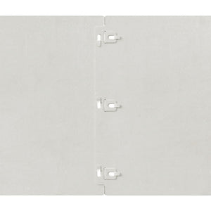 Bordure per Prato 10 pz 25x103 cm Acciaio Inossidabile 860170