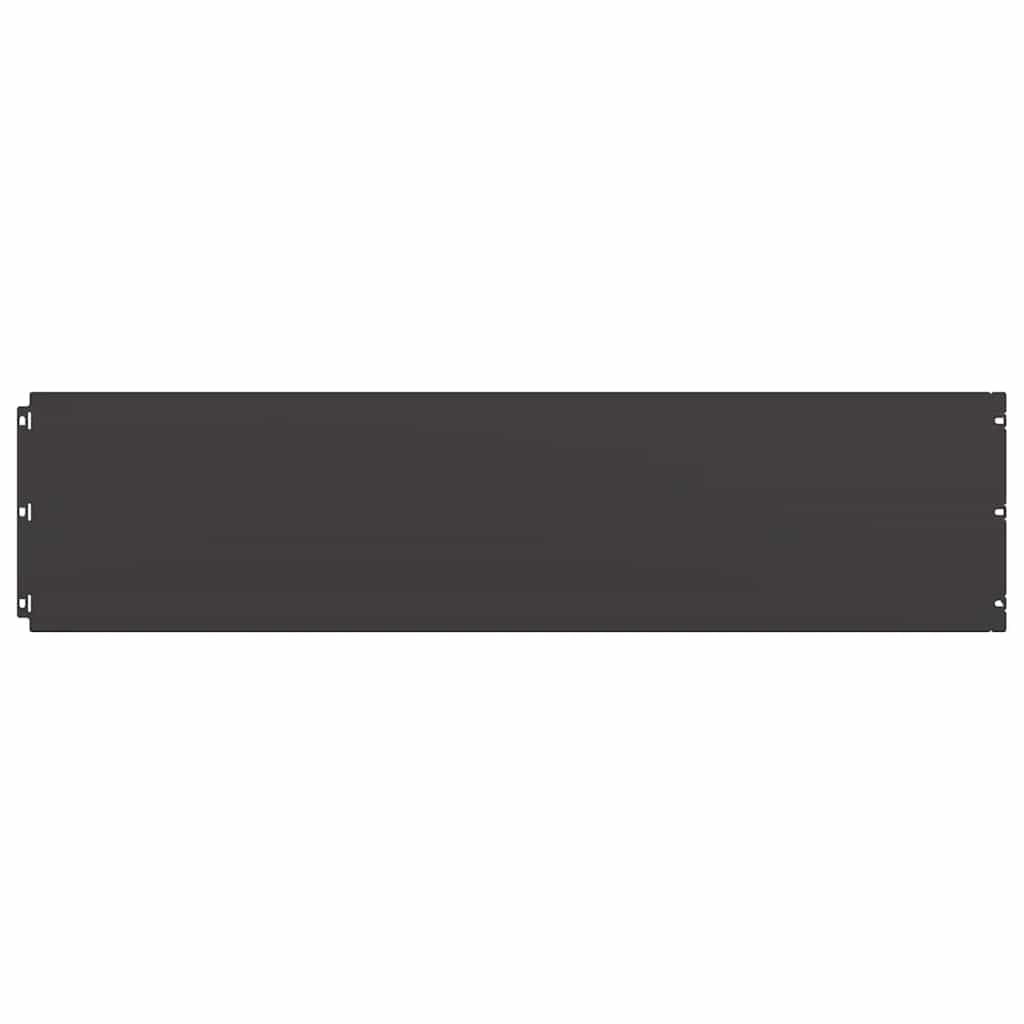 vidaXL Bordure per Prato 20 pz Nere Acciaio Laminato a Freddo