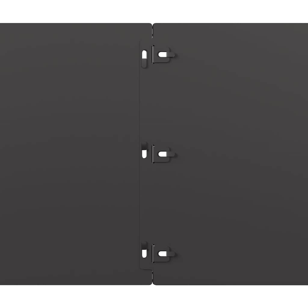 vidaXL Bordure per Prato 20 pz Nere Acciaio Laminato a Freddo