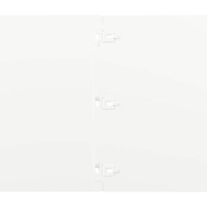 Bordure per Prato 20 pz Bianchi Acciaio Laminato a Freddo 860173