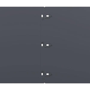 Bordure per Prato 20 pz Antracite Acciaio Laminato a Freddo 860174