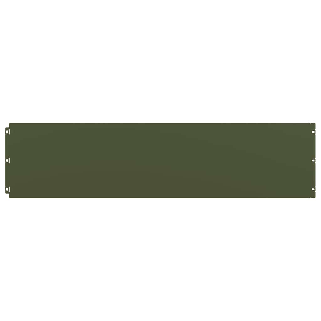 Bordure per Prato 20 pz Verde Oliva Acciaio Laminato a Freddo 860175