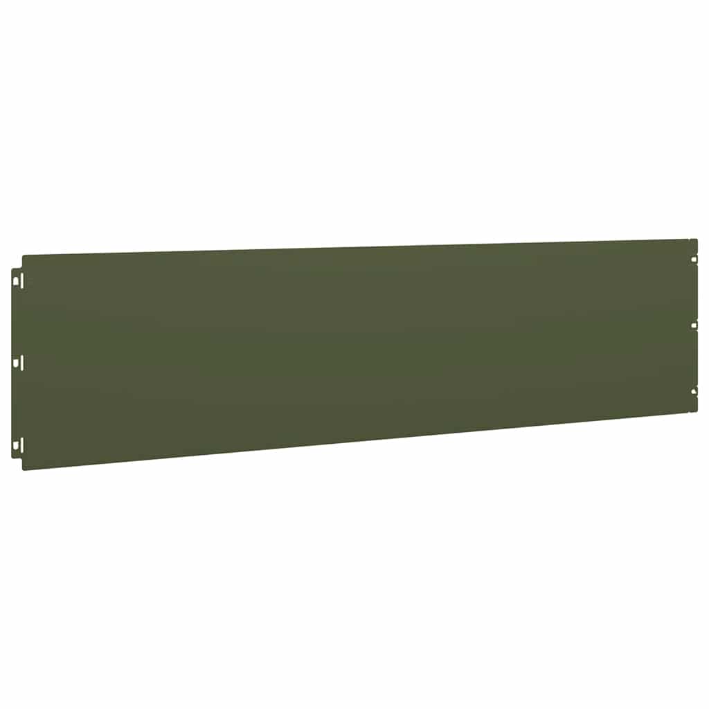Bordure per Prato 20 pz Verde Oliva Acciaio Laminato a Freddo 860175