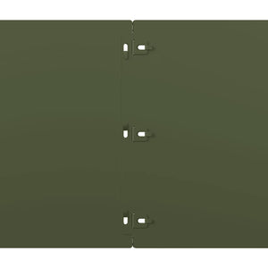 Bordure per Prato 20 pz Verde Oliva Acciaio Laminato a Freddo