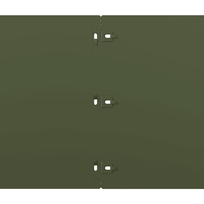 Bordure per Prato 20 pz Verde Oliva Acciaio Laminato a Freddo