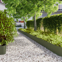 Bordure per Prato 20 pz Verde Oliva Acciaio Laminato a Freddo