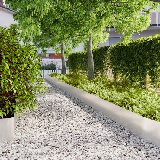 vidaXL Bordure per Prato 20 pz 25x103 cm Acciaio Inossidabile