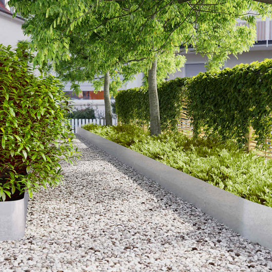 vidaXL Bordure per Prato 20 pz 25x103 cm Acciaio Zincato