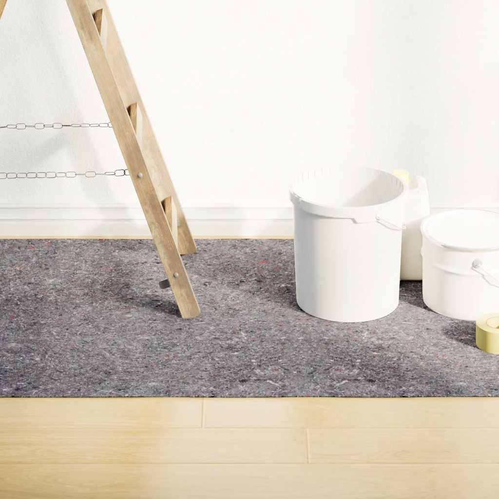 vidaXL Pile Antiscivolo da Pittore 2 pz 5 m 220 g/m² Grigio