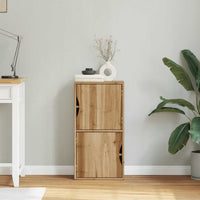 Armadietto Laterale ODDA 40x24x79 cm in Legno Massello di Pino 4103591