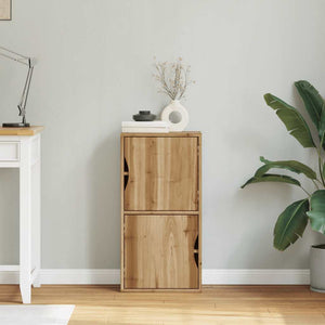 Armadietto Laterale ODDA 40x24x79 cm in Legno Massello di Pino 4103591