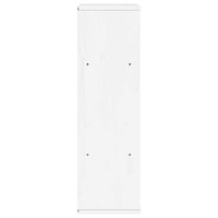 Armadietto Laterale ODDA Bianco 40x24x79 cm Legno Massello Pino 4103592