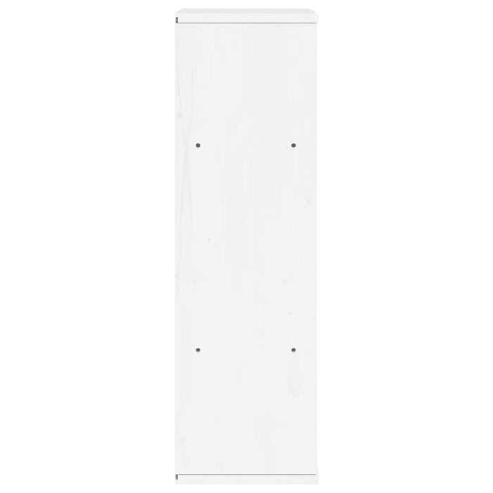 Armadietto Laterale ODDA Bianco 40x24x79 cm Legno Massello Pino 4103592