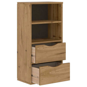 vidaXL Armadietto Laterale con Cassetti ODDA 40x24x79 cm Legno di Pino