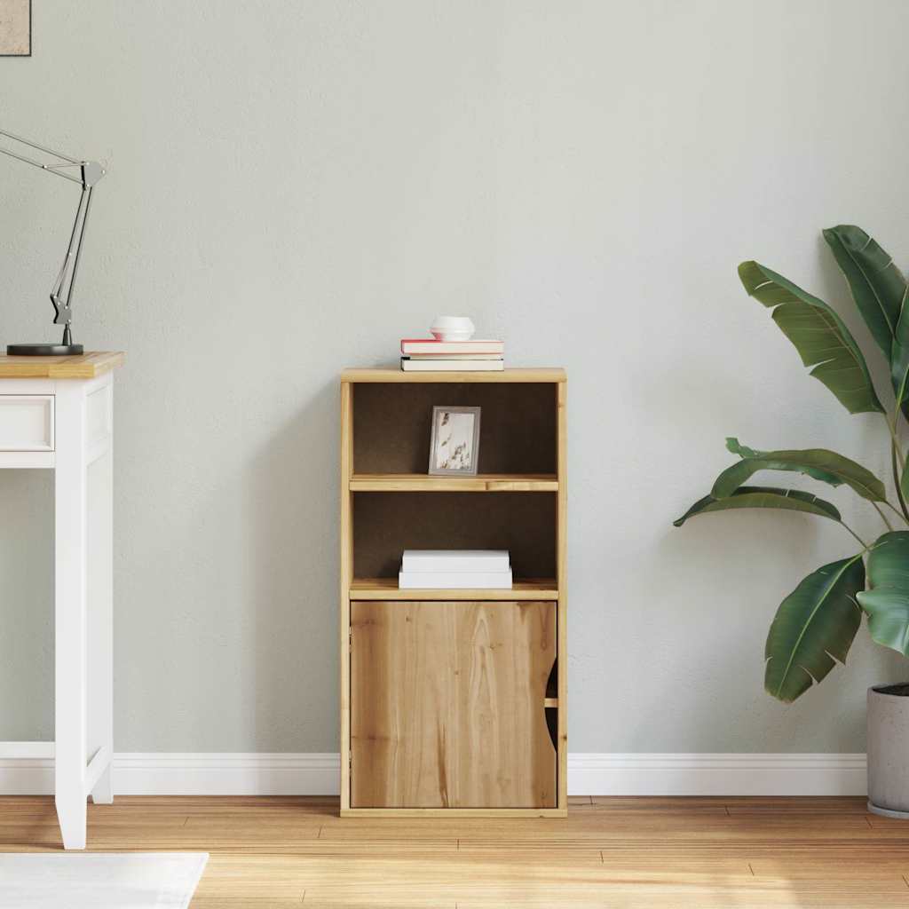 Armadietto Laterale ODDA 40x24x79 cm in Legno Massello di Pino 4103595