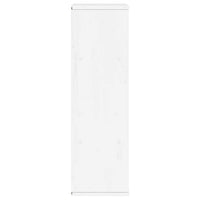 Armadietto Laterale ODDA Bianco 40x24x79 cm Legno Massello Pino