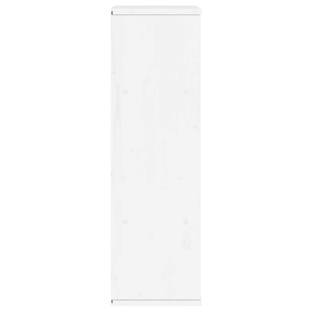 Armadietto Laterale ODDA Bianco 40x24x79 cm Legno Massello Pino 4103596