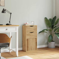 Armadietto Laterale con Cassetti ODDA 40x24x79 cm Legno di Pino 4103597