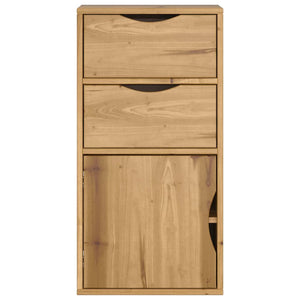 Armadietto Laterale con Cassetti ODDA 40x24x79 cm Legno di Pino