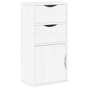 vidaXL Armadietto Laterale con Cassetti ODDA Bianco 40x24x79 cm