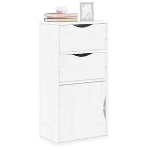 vidaXL Armadietto Laterale con Cassetti ODDA Bianco 40x24x79 cm