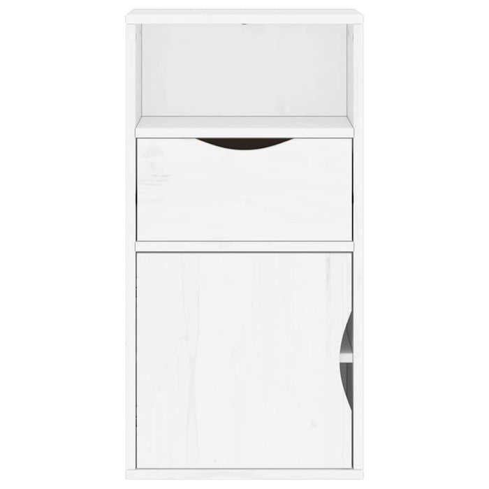 Armadietto Laterale con Cassetto ODDA Bianco 40x24x79 cm 4103600