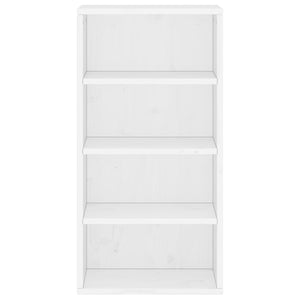 Armadietto Laterale ODDA Bianco 40x24x79 cm Legno Massello Pino 4103602