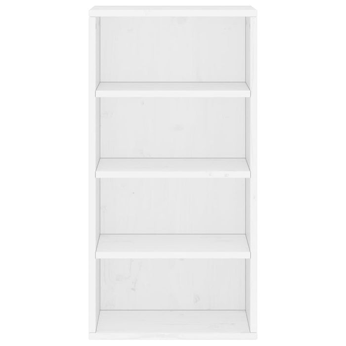 Armadietto Laterale ODDA Bianco 40x24x79 cm Legno Massello Pino 4103602