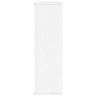 Armadietto Laterale ODDA Bianco 40x24x79 cm Legno Massello Pino 4103602