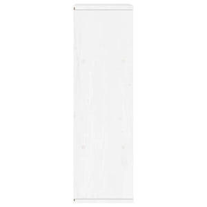 Armadietto Laterale ODDA Bianco 40x24x79 cm Legno Massello Pino 4103602