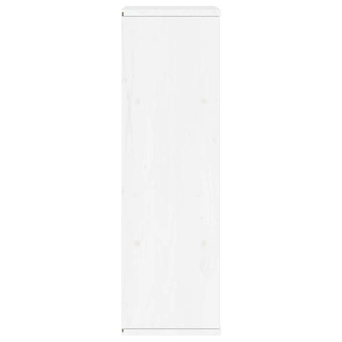 Armadietto Laterale ODDA Bianco 40x24x79 cm Legno Massello Pino 4103602