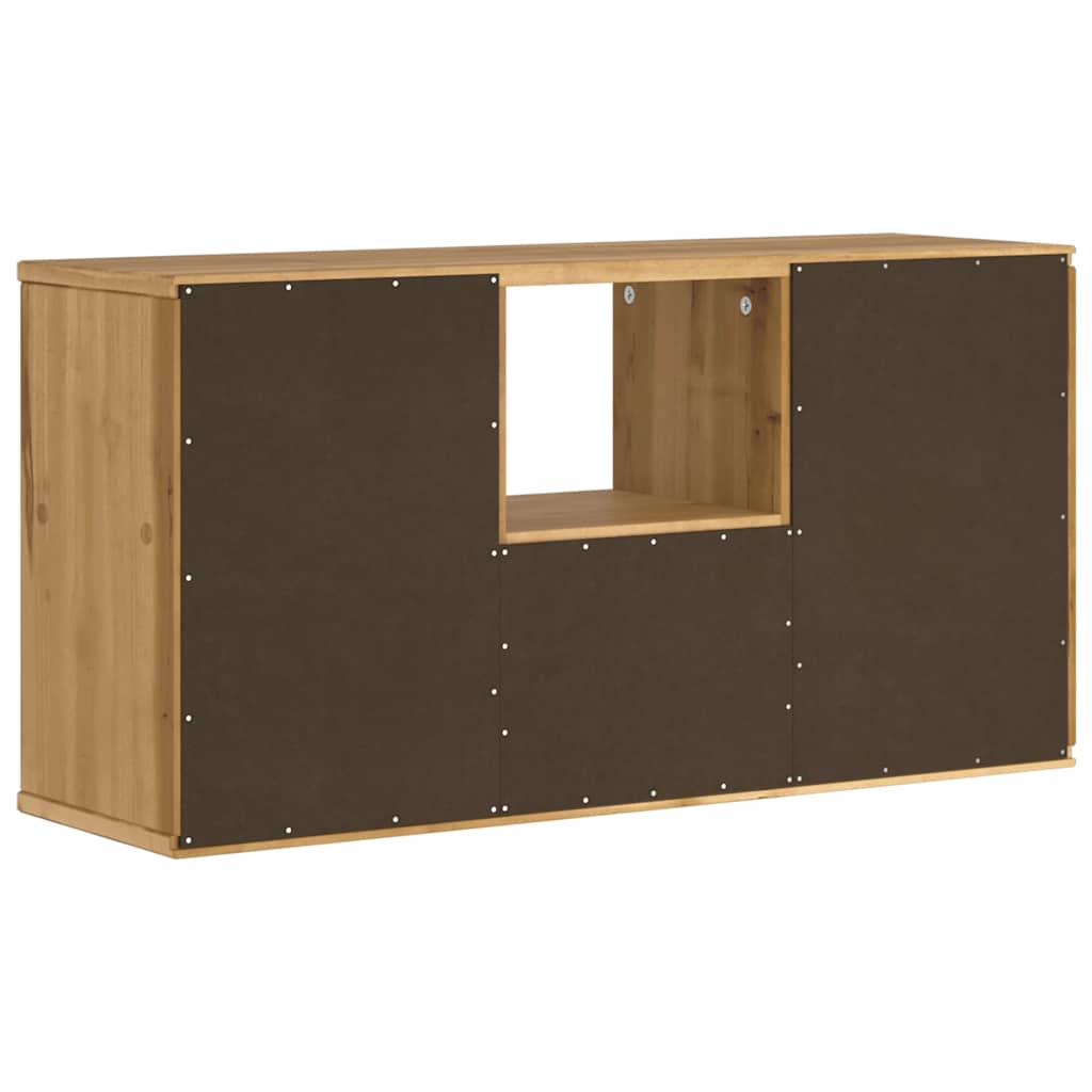 Mobile Porta TV con Cassetto-Mobile per TV-Credenza TV ODDA 79x24x40 cm in Legno di Pino