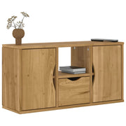 Mobile Porta TV con Cassetto-Mobile per TV-Credenza TV ODDA 79x24x40 cm in Legno di Pino