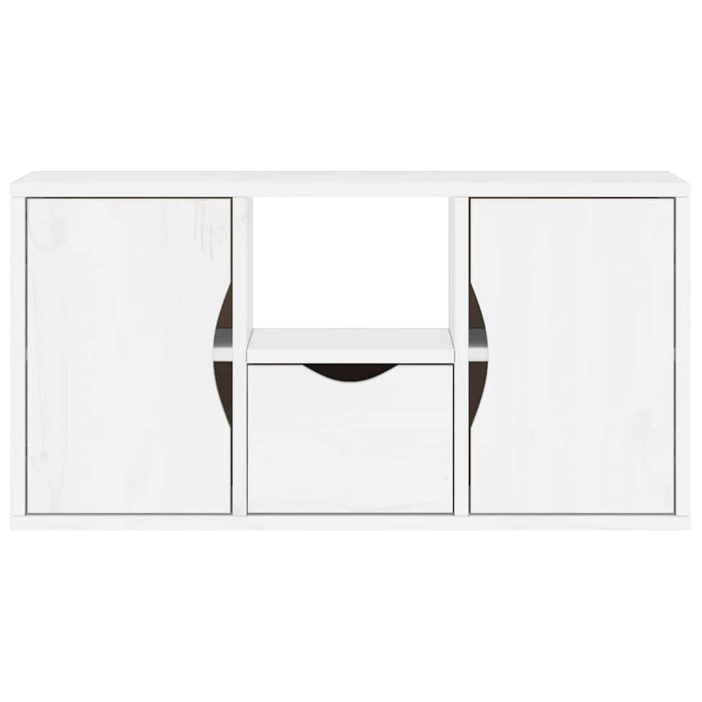 Mobile Porta TV con Cassetto-Mobile per TV-Credenza TV ODDA Bianco 79x24x40 cm