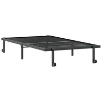 Giroletto senza Materasso Pieghevole-Struttura Letto Nero 107x203 cm in Acciaio