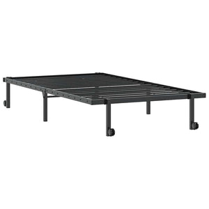Giroletto senza Materasso Pieghevole-Struttura Letto Nero 107x203 cm in Acciaio