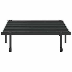 Giroletto senza Materasso Pieghevole-Struttura Letto Nero 107x203 cm in Acciaio
