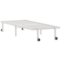 vidaXL Giroletto senza Materasso Pieghevole Bianco 75x190 cm Acciaio