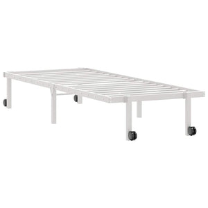 vidaXL Giroletto senza Materasso Pieghevole Bianco 75x190 cm Acciaio