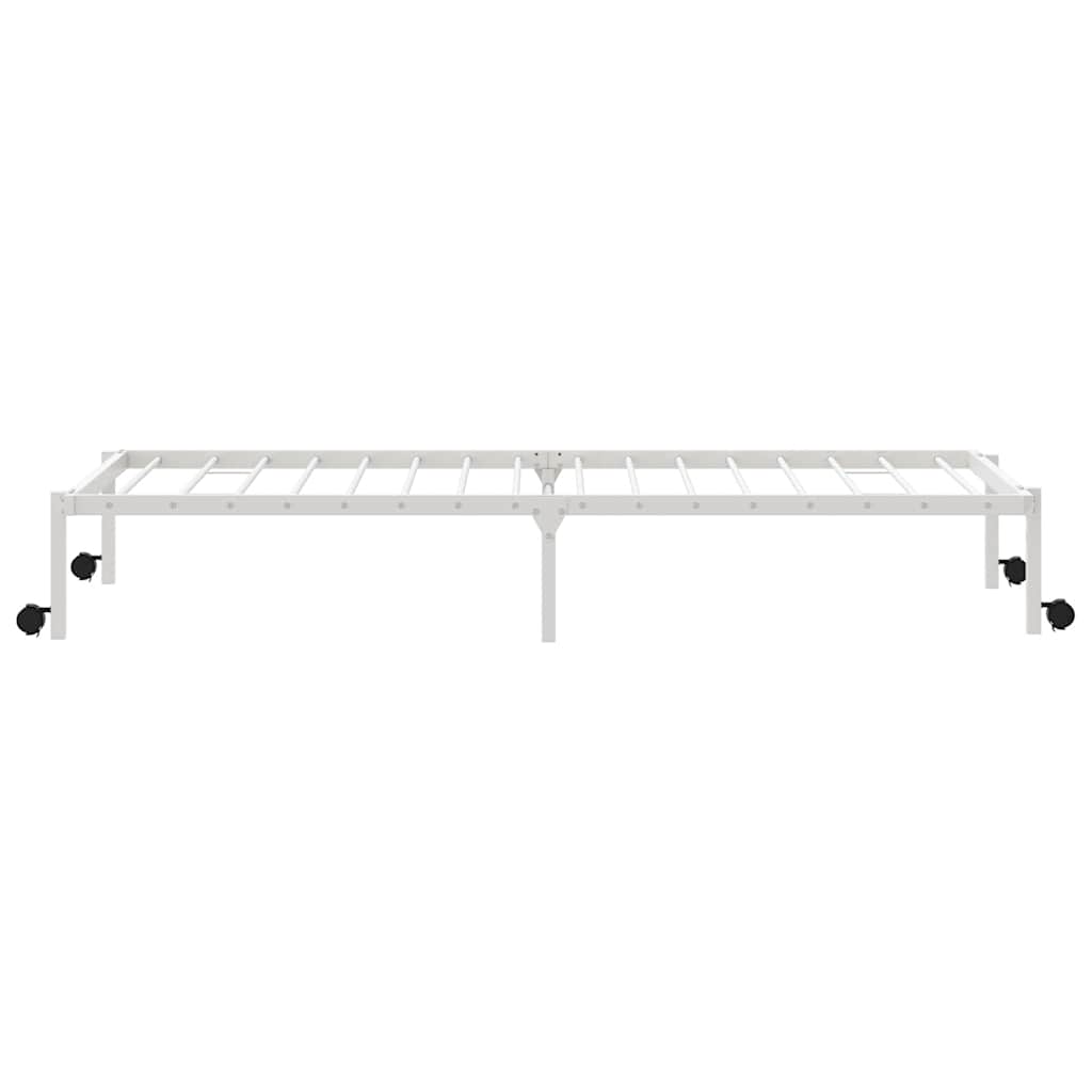 vidaXL Giroletto senza Materasso Pieghevole Bianco 75x190 cm Acciaio