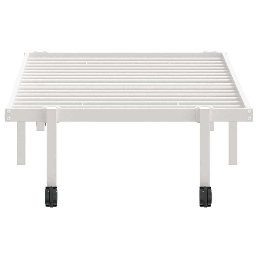 vidaXL Giroletto senza Materasso Pieghevole Bianco 80x200 cm Acciaio