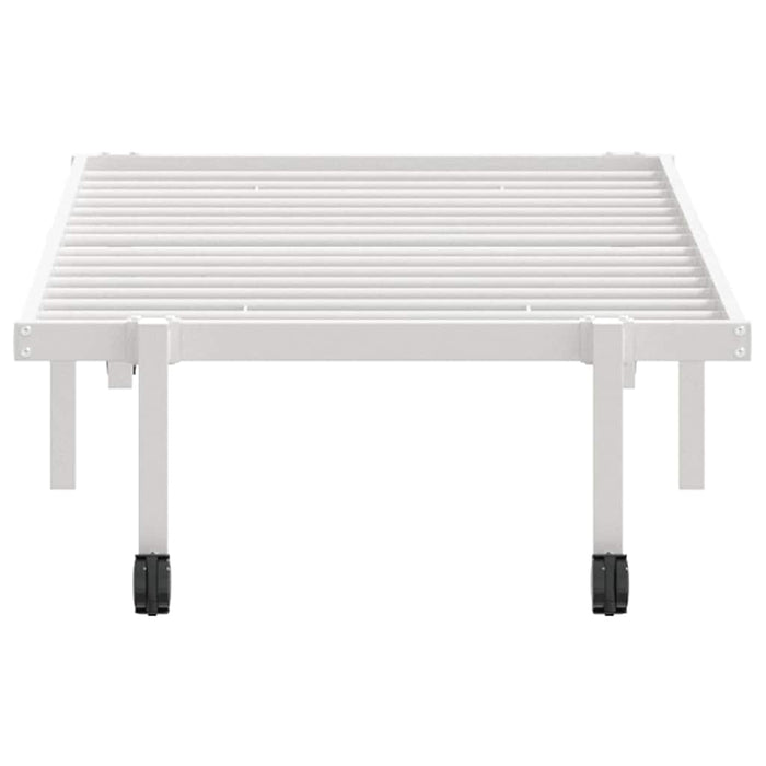 vidaXL Giroletto senza Materasso Pieghevole Bianco 80x200 cm Acciaio