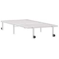 vidaXL Giroletto senza Materasso Pieghevole Bianco 90x190 cm Acciaio
