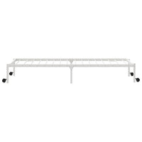 vidaXL Giroletto senza Materasso Pieghevole Bianco 90x190 cm Acciaio