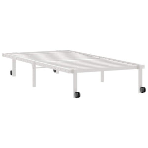 vidaXL Giroletto senza Materasso Pieghevole Bianco 90x190 cm Acciaio