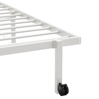 vidaXL Giroletto senza Materasso Pieghevole Bianco 90x190 cm Acciaio