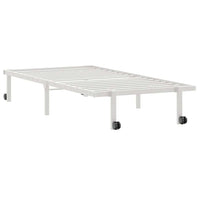 vidaXL Giroletto senza Materasso Pieghevole Bianco 90x200 cm Acciaio