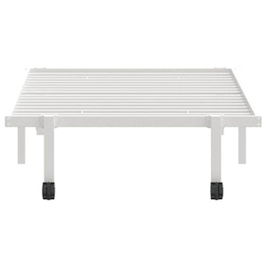 vidaXL Giroletto senza Materasso Pieghevole Bianco 90x200 cm Acciaio