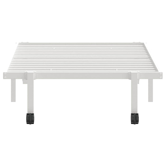 vidaXL Giroletto senza Materasso Pieghevole Bianco 90x200 cm Acciaio